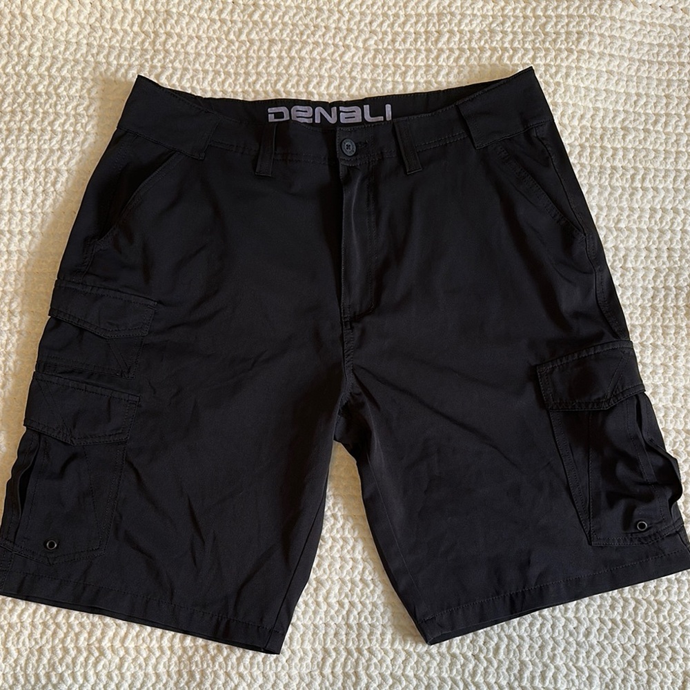 Men's Black Cargo Shorts